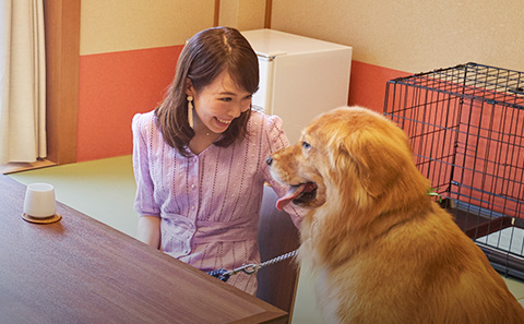 大型犬も宿泊OK